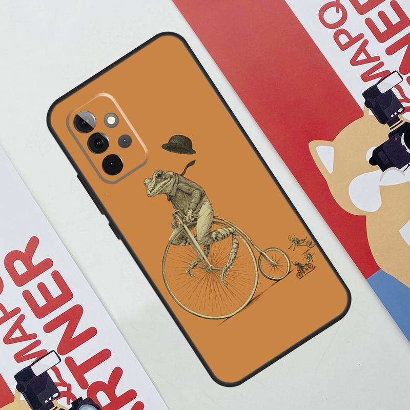 Винтажный ретро чехол с лягушкой и грибами для Samsung Galaxy A36 A35 A55 A06 A16 A26 A56 A53 A32 A52 A33 A13 A14 A34 A54 A17 A15