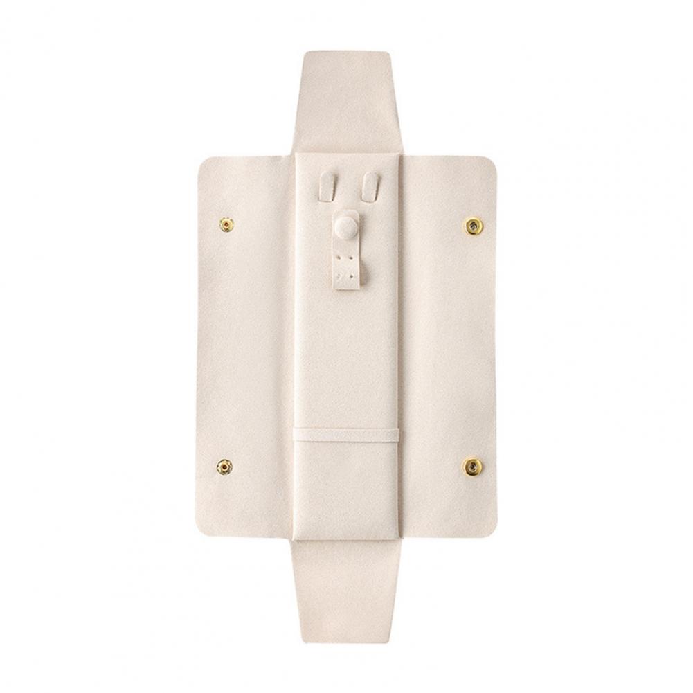 Travel Jewelry Organizer Jewelry Storage Bag with Button Closure Microfiber Jewelry Pouch for Travel Scratch for Necklaces