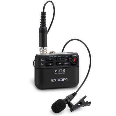 Zoom Zoom Field Recorder 32-битный Float со встроенным Bluetooth, модель черного цвета [включает расширенную гарантию производителя на 3 года] F2-BTB