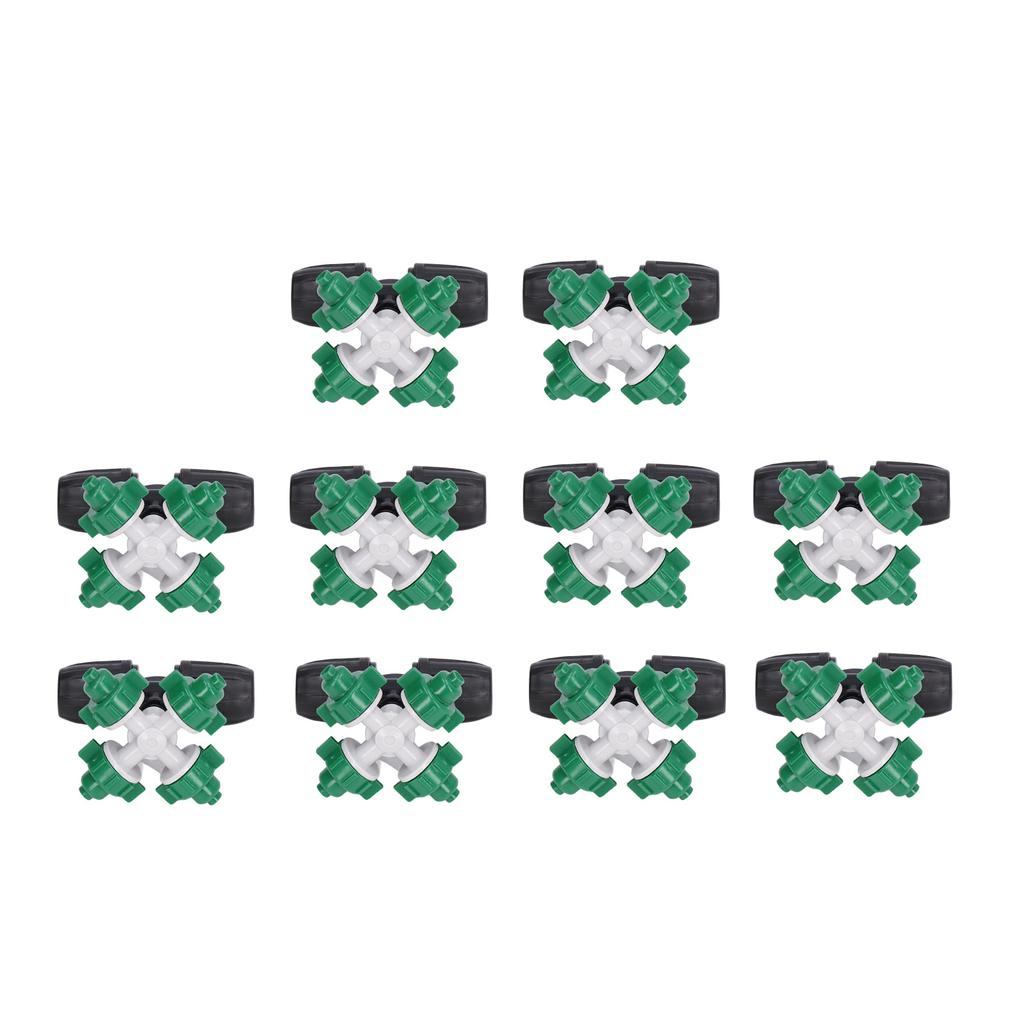 10 Наборов Пластиковое Распылительное Сопло Распылитель Крестообразный Комплект Аксессуаров для Ирригации