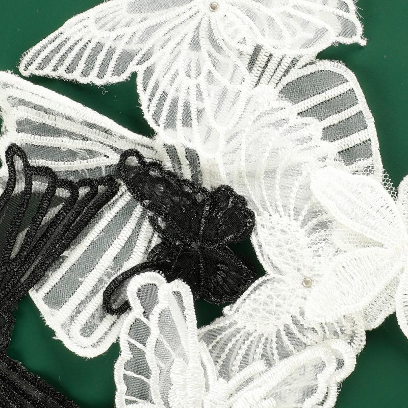 Мультяшный кружевной бант кружевная вышивка наклейка DIY аксессуары для счета за руку аксессуары брошь шпилька аксессуары для волос аксессуары наклейка на ткань