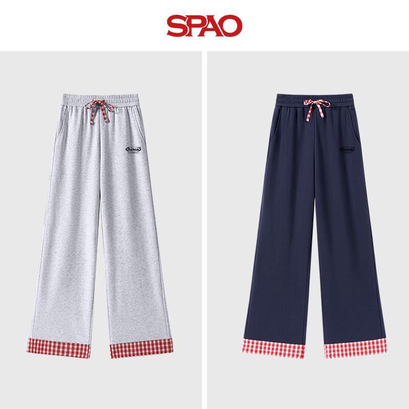 SPAO Women's American Retro Color-Block Sweatpants