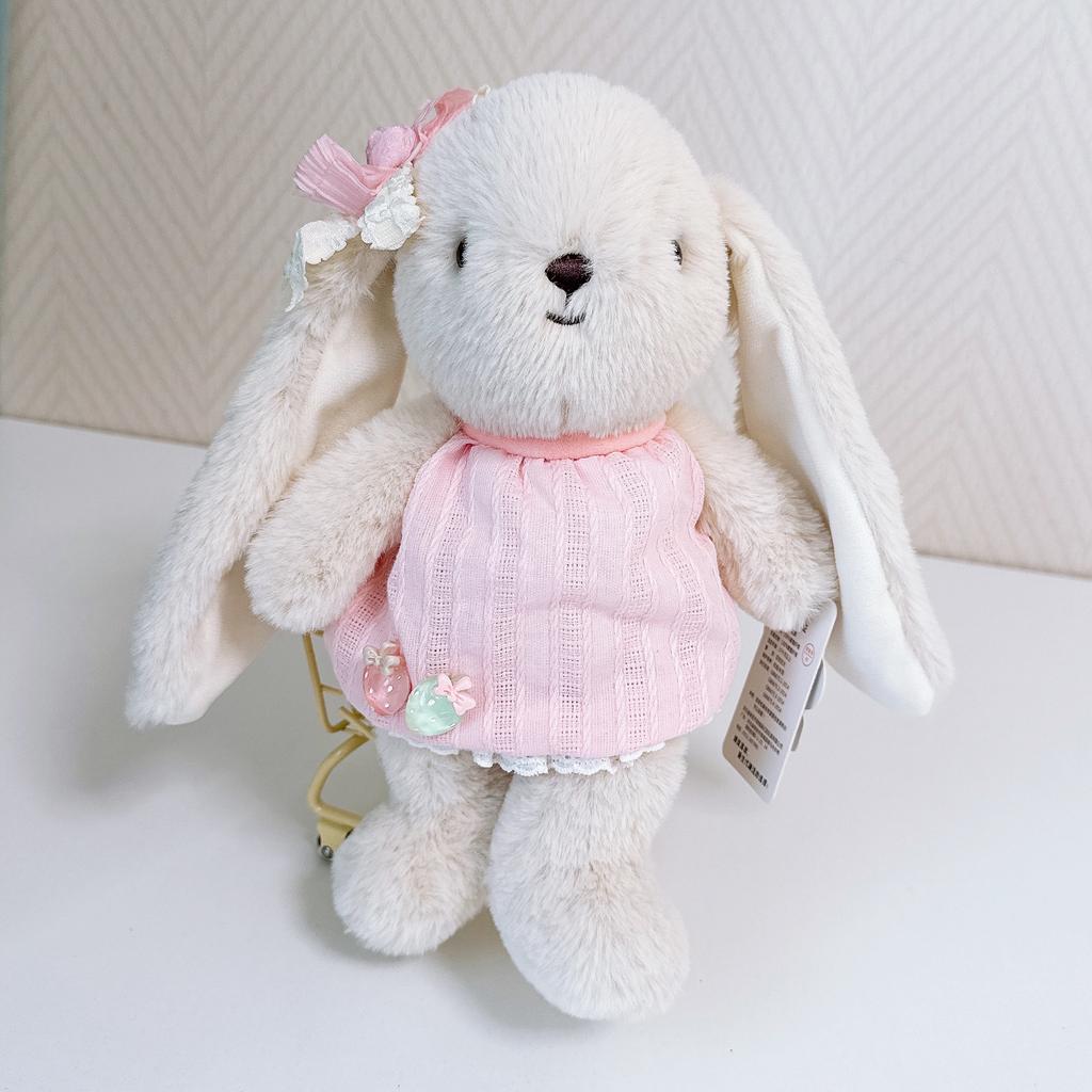 Плюшевая игрушка Кролик Энни с длинными ушами от Musi Rabbit, мягкая набивная игрушка, компаньон для сна, подушка для сна, игрушка для детей, девочек, подарок на день рождения