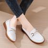Женские белые туфли на плоской подошве, мокасины для вождения, повседневные черные туфли для ходьбы в стиле минимализма, туфли без застежек для мам, большой размер
