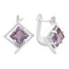 Серебряные серьги с александритом 4.625ct (2187561)