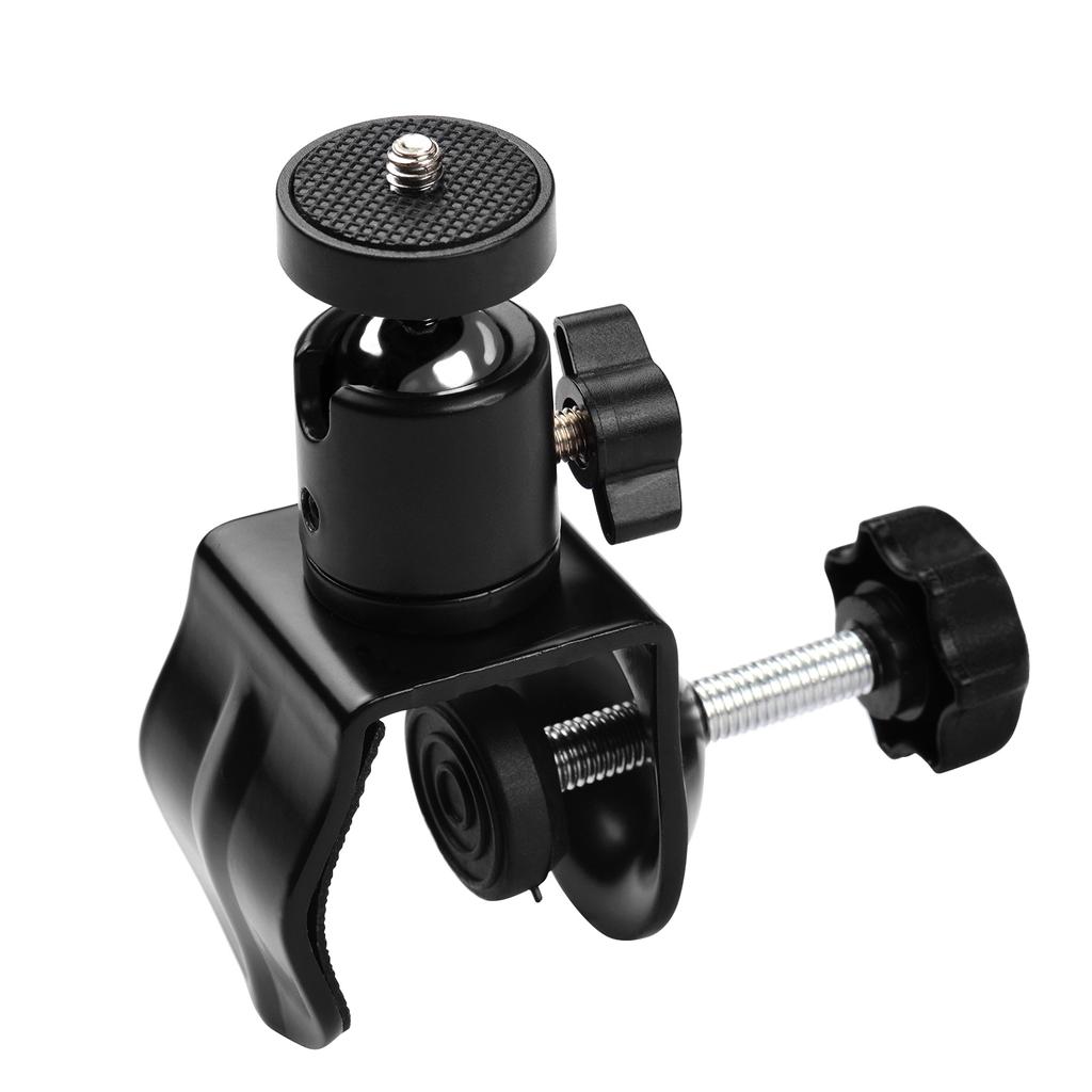 Super Clamp Mount U shaped Fixing Clamp with Rotatable Ball Head for LED Light Camera Microphone