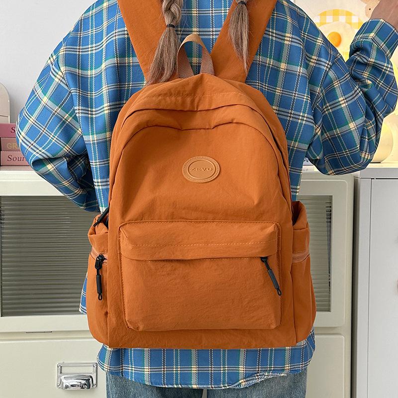 Школьный рюкзак новый повседневный женский школьный рюкзак однотонный свежий и универсальный в стиле колледжа школьный рюкзак для студентов колледжа классный рюкзак тренд