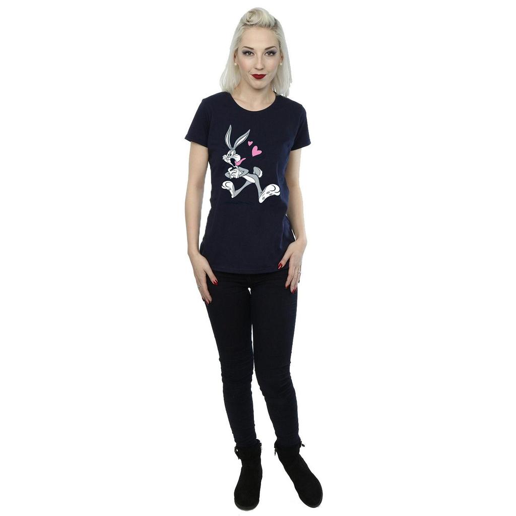 Looney Tunes Womens/Ladies Bugs Bunny In Love Cotton T-Shirt