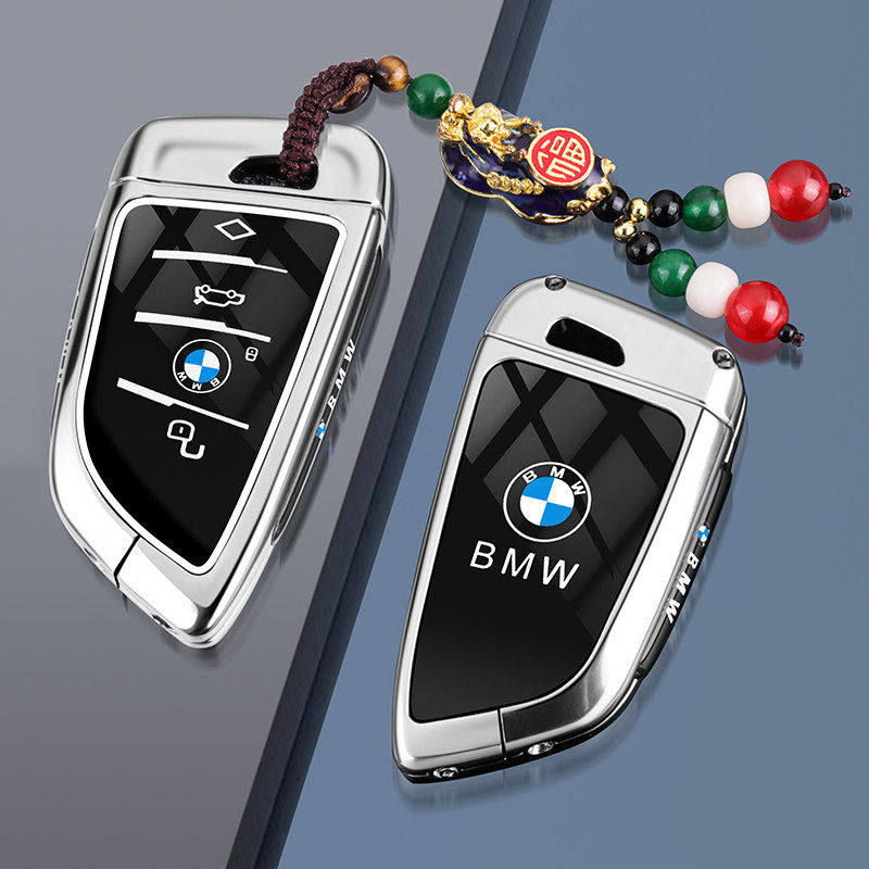 Funda de aleación de Zinc para llave remota de coche, para BMW F10 F20 F30 G20 G30 X1 X3 X5 X6 X7 1 3 5 6 7 G11 F15 F48 M3 M5 gjbn47