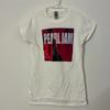 Женская футболка Pearl Jam, размер Medium, белая, с надписью 'Ten', гранж, рок-группа