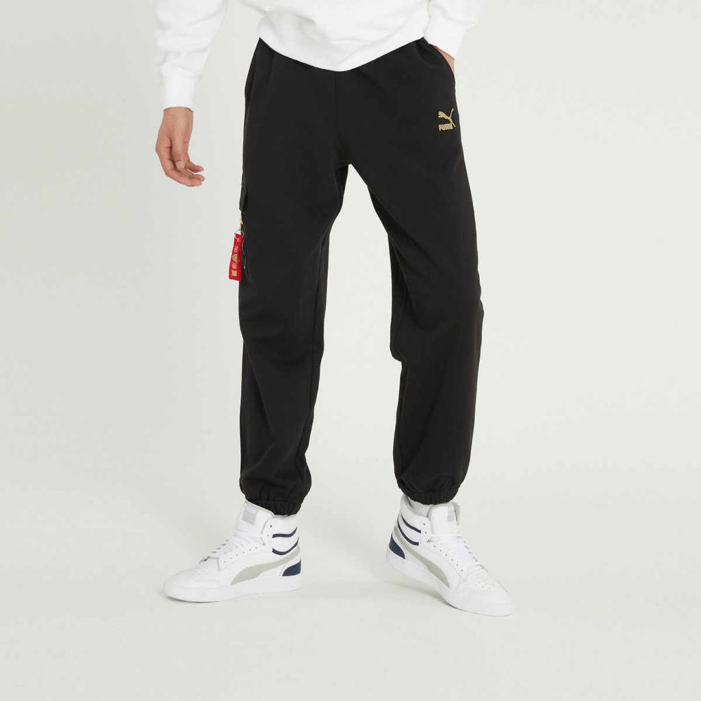 Puma Сплошные джоггеры на шнурке, мужские брюки, черный 536575-01