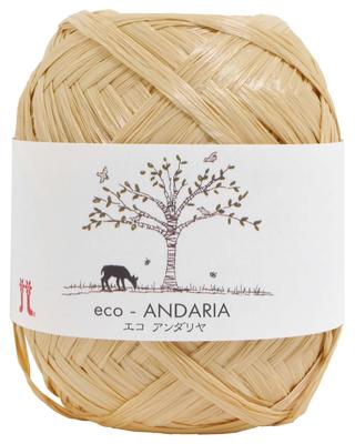 Eco-Andaria цв.42 Бежевый Набор из 5 мотков Средний вес 100% Вискоза Защита от УФ Изготовлено в Японии (Японская версия для внутреннего рынка)