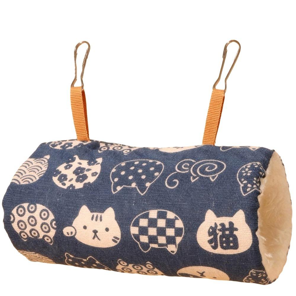 Star Pattern Hanging Parrot Cotton Nest Plush Warm Hamster Sleep House Pet Hideout Tunnel Birds