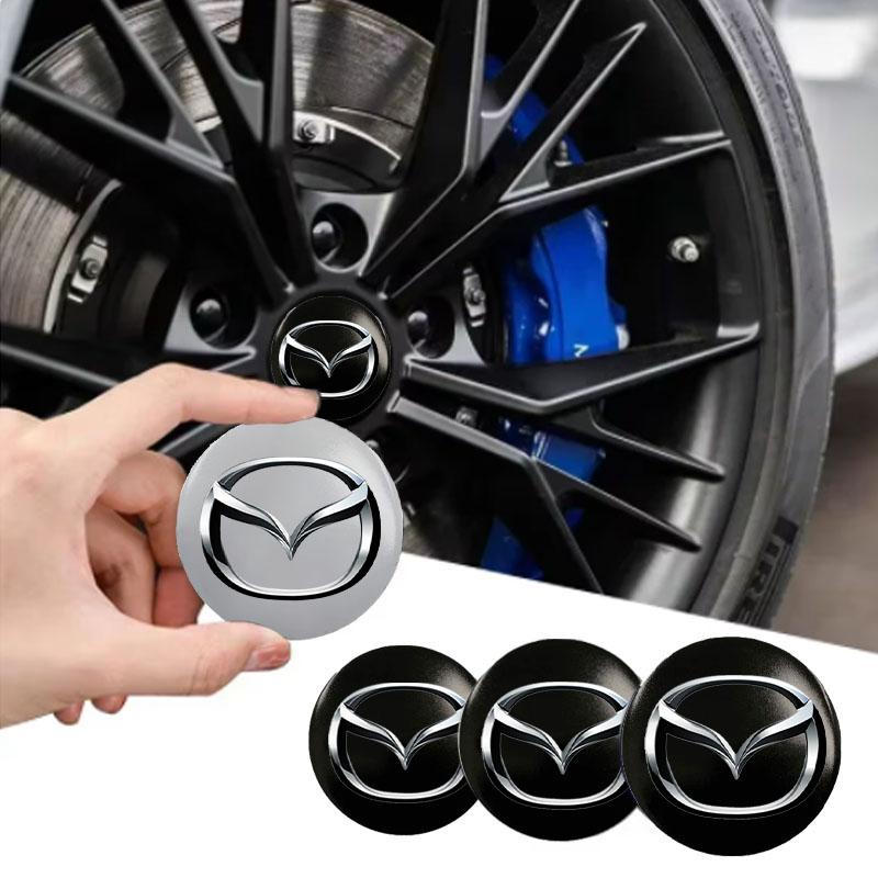 AAET1 Колпачок ступицы колеса автомобиля Наклейки с логотипом на диск для Mazda M3 M6 MP Skyactiv Axela Atenza Biante BT-50 CX-30 Аксессуары