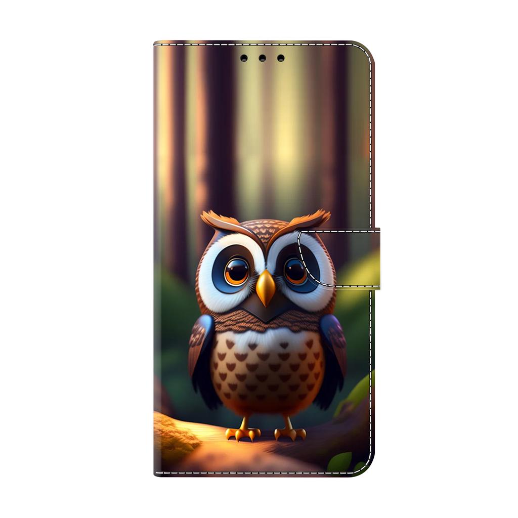 Owl Pattern Shockproof Card Slots PU Leather Wallet Phone Case for iPhone,Samsung,Huawei,Xiaomi,Moto,Oppo,Google,Nokia,LG,Oppo...