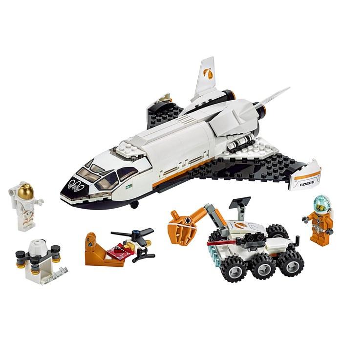 LEGO City Исследовательский шаттл на Марс 60226. Блоки. Игрушка для мальчиков. Высота более 9 см, длина 23 см, ширина 21 см.