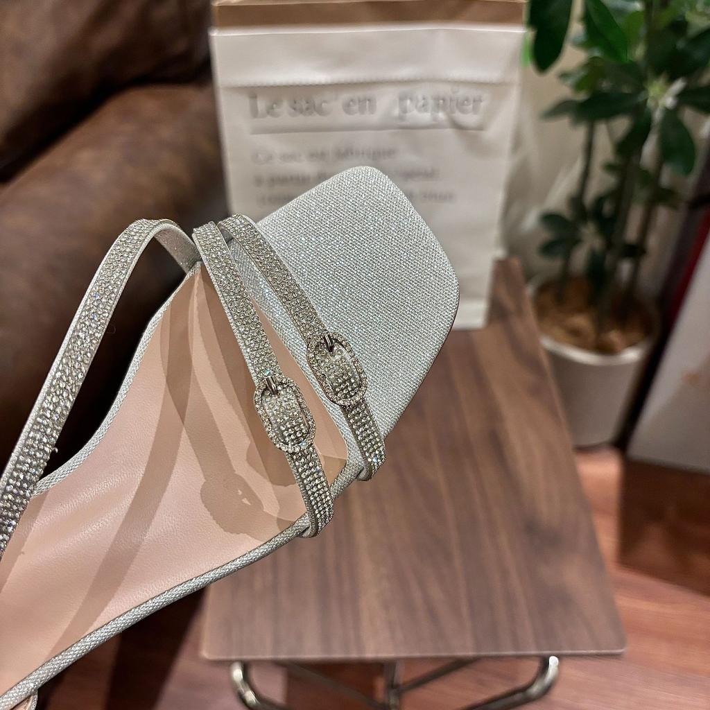 Fashion Women's sandals square high heels summer slippers for outdoor wear cross straps 2025 fashion women's sandals