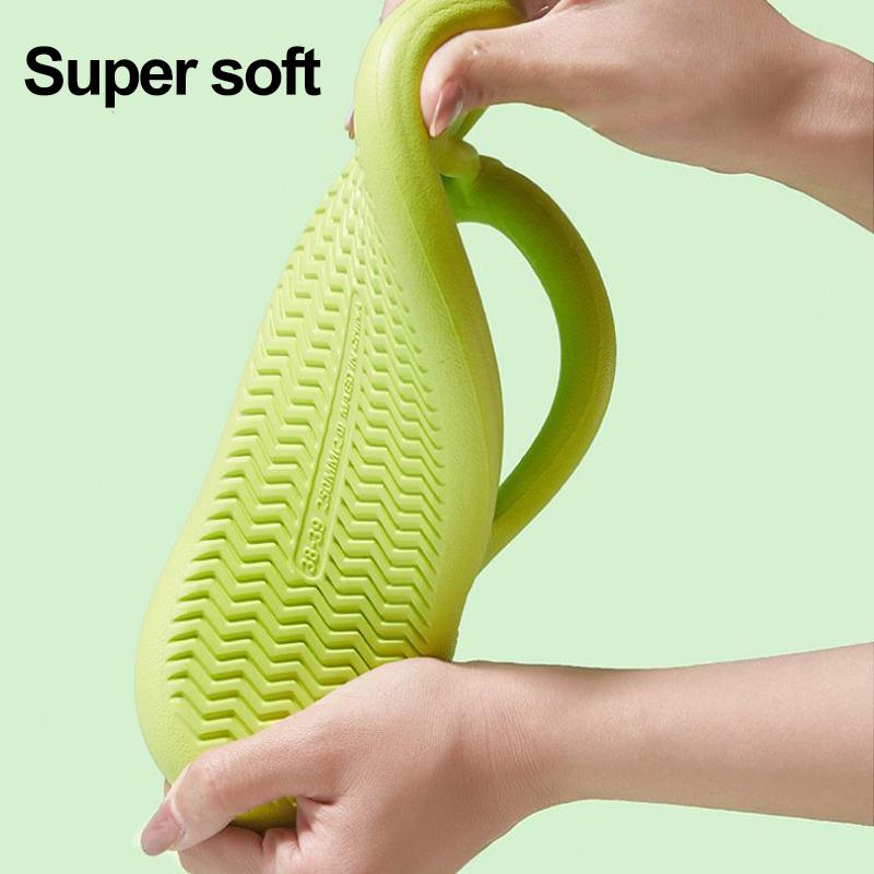 Модные корейские женские шлепанцы ярких цветов, летние новые нескользящие пляжные тапочки, женские модные шлепанцы с мягкой подошвой и зажимом для носка, сандалии для отдыха на открытом воздухе