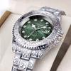 Мужские роскошные деловые ретро часы 2025 рельефные креативные со стальным браслетом оригинальные кварцевые часы для мужчины водонепроницаемые часы Relogio