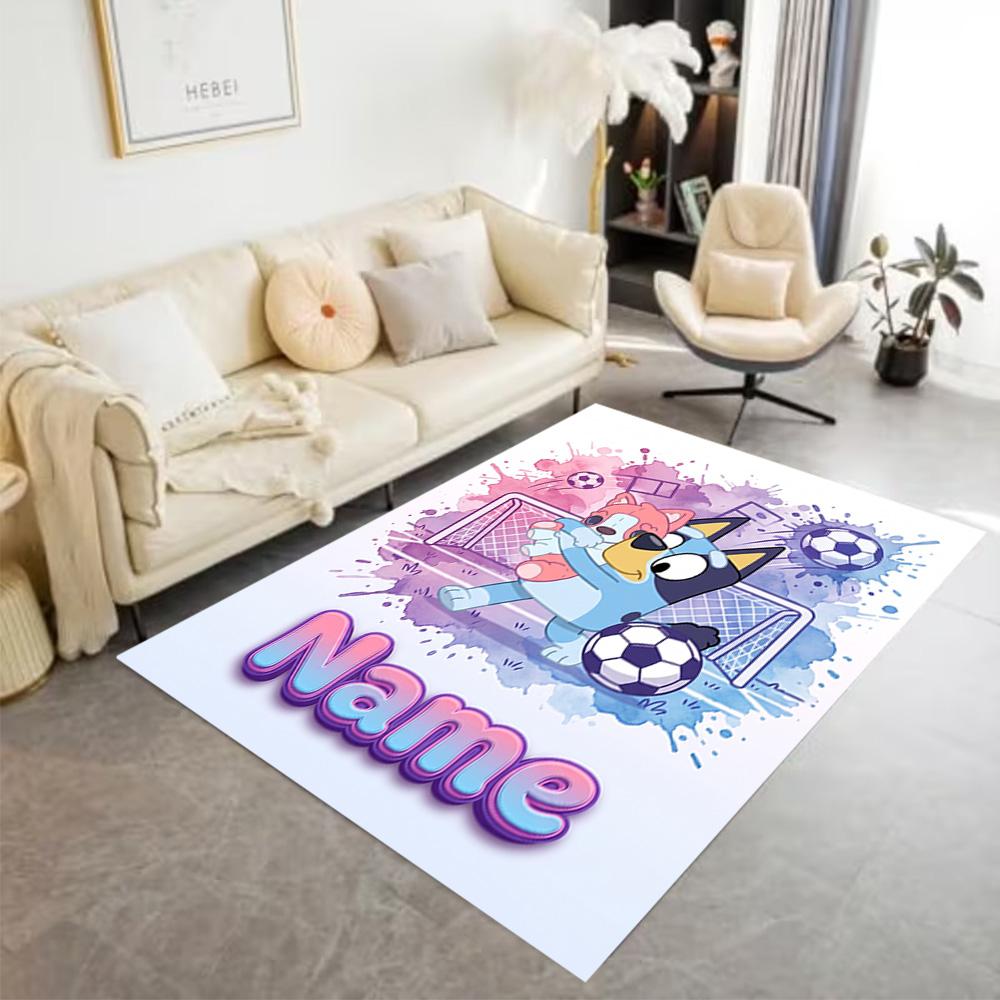 Christmas Football Fun Customize Text Carpet Design for Playrooms Balcony Bedrooms Hallway Antislip Carpet Decorate Offices Spiritual Gift