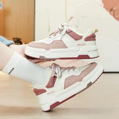 Зимняя теплая белая повседневная обувь Зимние белые туфли на толстой подошве со шнуровкой 2024 Новые повседневные кроссовки Спортивная мягкая женская обувь