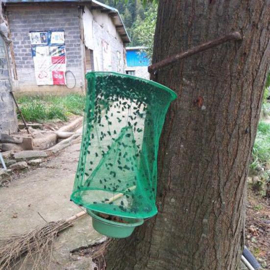 1/2/3/4 шт. многоразовая подвесная складная домашняя ферма, ловушка для мух, ловушка для насекомых, клетка-сетка