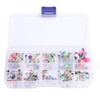 110-Piece Mixed Color Piercing Jewelry Set: Acrylic Tongue, Nose, Eyebrow, and Lip Studs