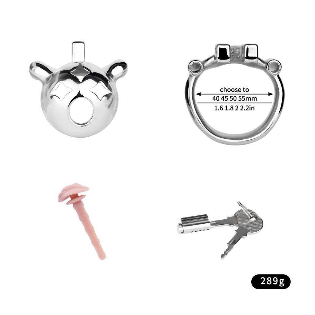 Мужская короткая клетка для пениса CB Lock, замок на член с ремнем, замок целомудрия из нержавеющей стали, секс-игрушка, Femdom BDSM