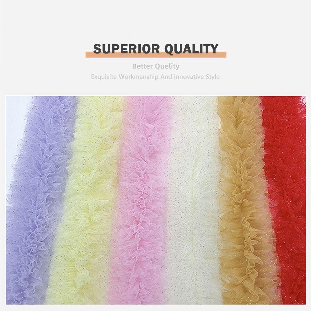 1 Yard Mesh Lace Accessories 12cm Wide Mesh Material Hem Cuffs Lace Trim  Wedding Accessories
