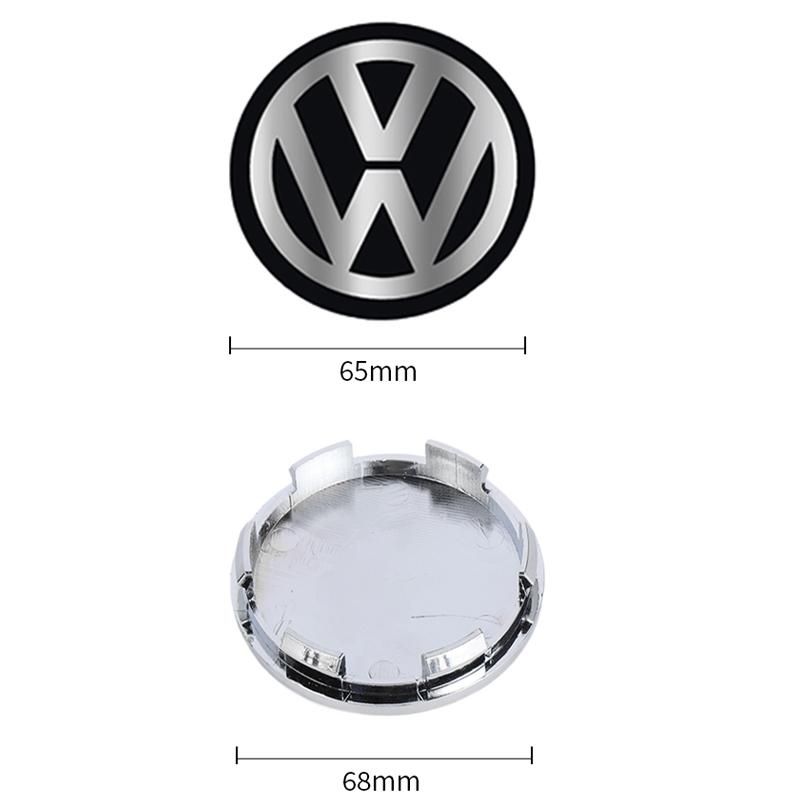 FUVLN1 60/63/68mm Car Wheel Center Hub Cap Logo Tyre Rims Badge Cover For Volkswagen VW Scirocco Golf MK6 Polo Tiguan PASSAT GTI R Line