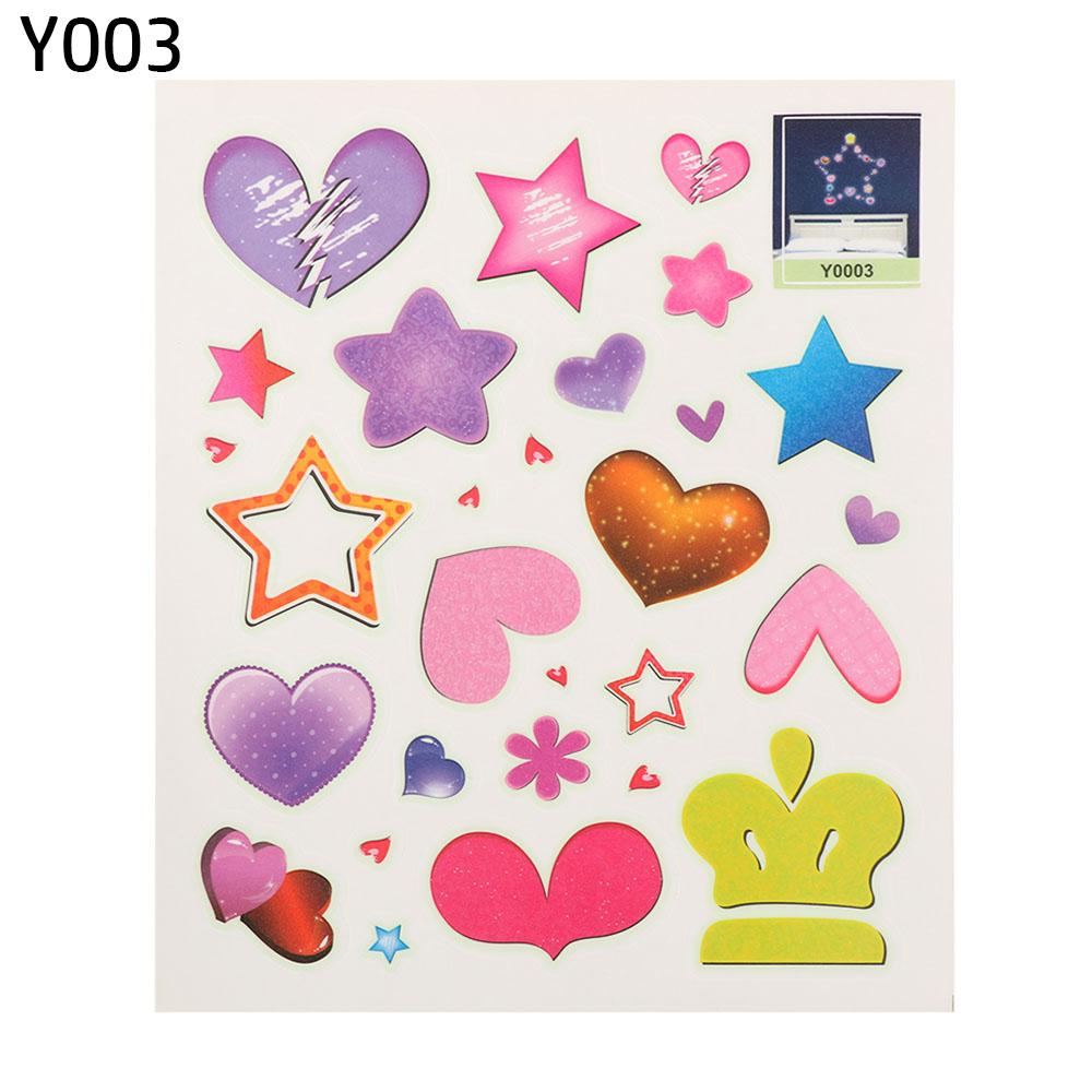 Сделай сам Виниловое украшение для дома Детская спальня Ночной свет Луна Светится в темноте Флуоресцентная наклейка Звезда Светящиеся наклейки на стену