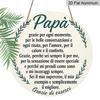 2D Flat, 1pc 7.87x7.87 Inch Round Italian-style Aluminum Sign, "Thank You Father" Vintage Decorative Plaque, Father's Day Appreciation Gift Decor