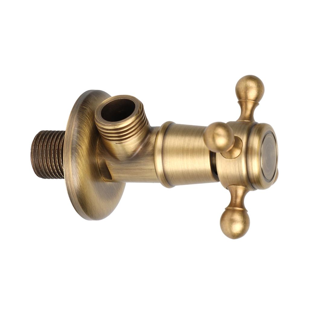 Европейская фурнитура для ванной комнаты, латунный треугольный клапан, античный угловой клапан