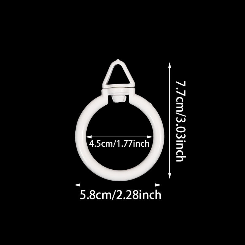 Набор из 10 шт. колец-клипс для штор. Кольца для душевой занавески и портьер. Крючки для штор с люверсами.