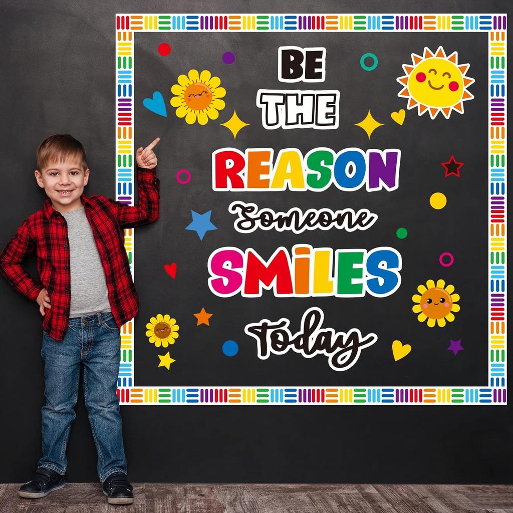 Classroom Bulletin Board Decoration Set Welcome Banner Wall Door Decor Colorful Classroom Decorations for Kindergarten Preschool Elementary Middle