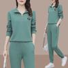 Women's Spring & Autumn Leisure Sportswear Suit: Loose Two-Piece Running Outfit for Middle-Aged & Elderly Ladies