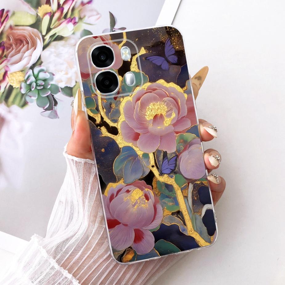 For Oppo A6s 5G Case CPH2789 Luxury Butterfly Painted Cover Soft Slim Phone Case For Oppo A6s 4G CPH2815 A 6s OppoA6s Funda Bags