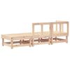 3 Piece Garden Lounge Set Solid Pine Wood