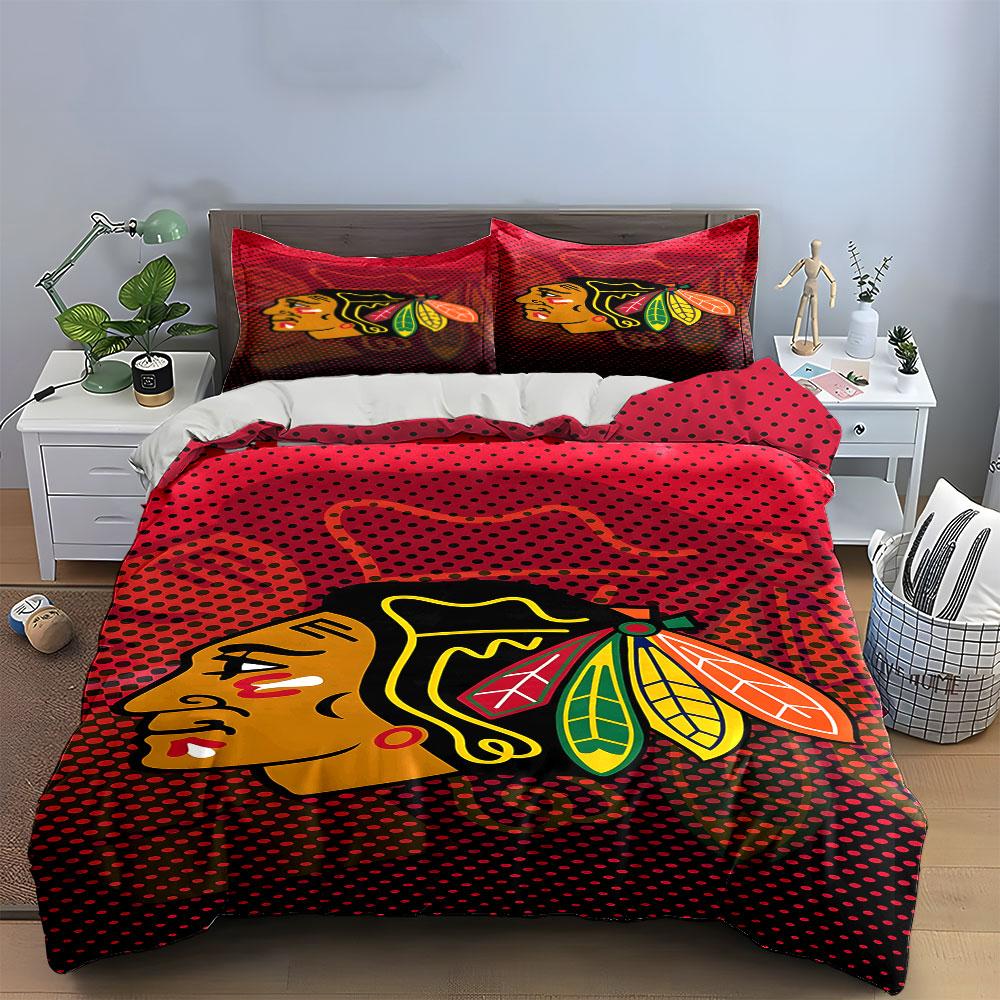 "Tribal Head with Colorful Feathers Design" Print Bedding Set Duvet Cover Pillowcases (1* Duvet Cover 2* Pillowcases Do Not Include Comforter)