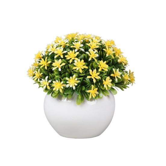 Прочный искусственный бонсай, не увядший, яркий цвет, декоративный