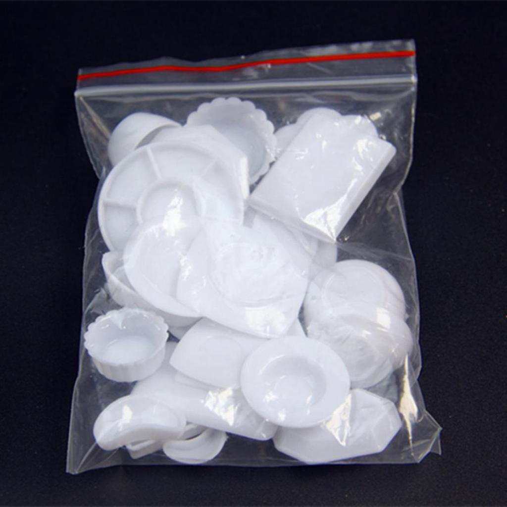 Baby Acc store 33 шт./компл. 1/12 кукольный домик из смолы прозрачная миниатюрная тарелка блюдо кухонная посуда игрушка