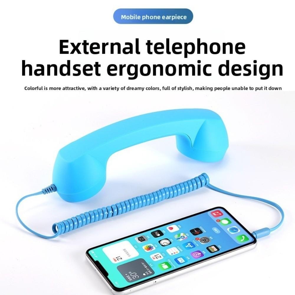 Multifunctional Telephone Wired Handsets Landline Handle Receiver  For Calls External Headset