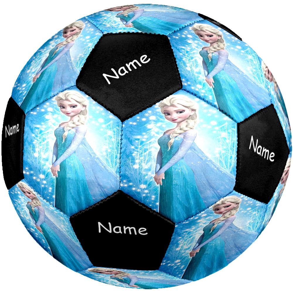 Custom Name Elsa Theme Size 5 Soccer Ball, Suitable for Both Indoor and Outdoor Matches, a Gift Suitable for Everyone.
