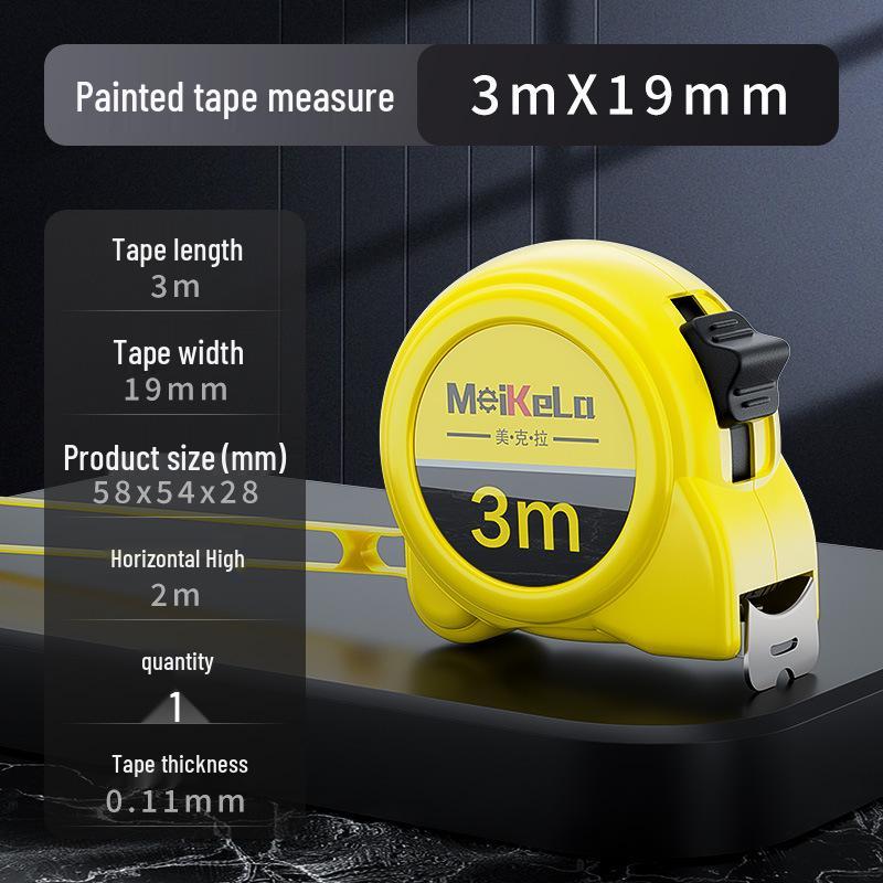 Водонепроницаемая стальная рулетка - Утолщенная 5 м, 3 м в коробке, 10 м в круге, для домашнего использования