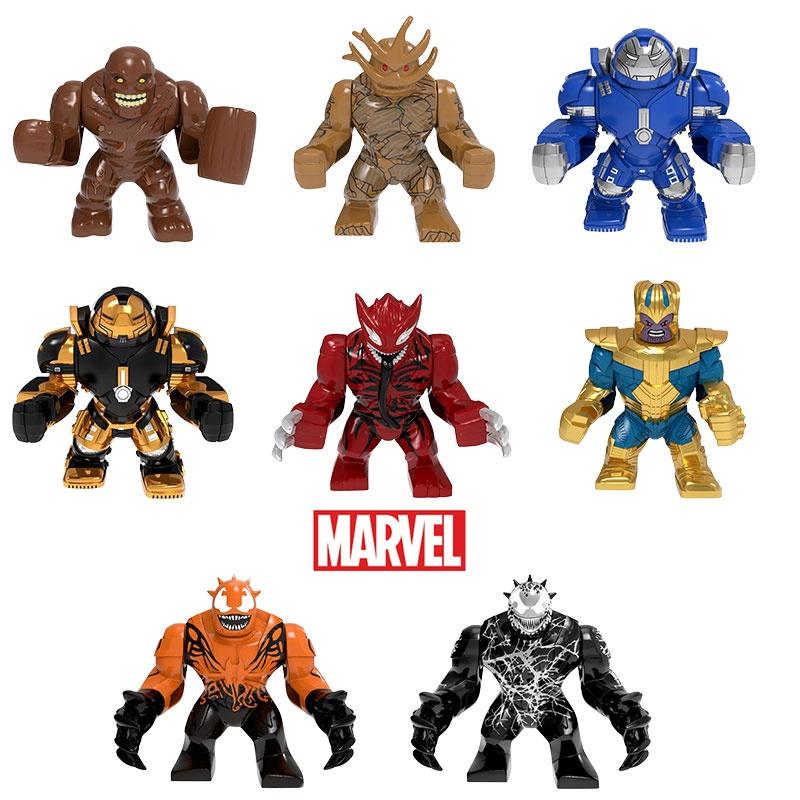 Фигурки-конструкторы героев Marvel Игрушка Детский подарок Высота 7 см Пластиковый материал Серия Мстители