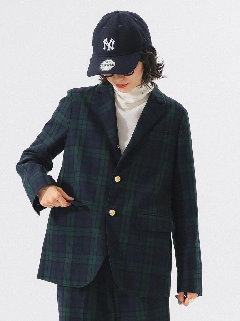 Beams Boy Women's Polyester Wool 3-Button Blazer, Black, Watch, 0, 13160268803