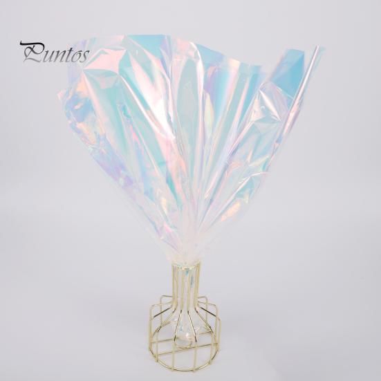 1 рулон яркой радужной пленки, красивая декоративная, практичная, безопасная, устойчивая к разрыву, устойчивая к разрыву упаковочная бумага для цветов