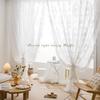 Новое круглое зеркало цветочные французские шторы пасторальные кружевные прозрачные шторы для гостиной спальни балкона эркерного окна полузатемняющие прозрачные шторы