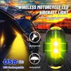 Мотоциклетные фары, стробоскоп для дрона, USB светодиодный светильник для предотвращения столкновений, велосипед, самолет, ночной полет, мини-мигающий предупредительный сигнальный свет