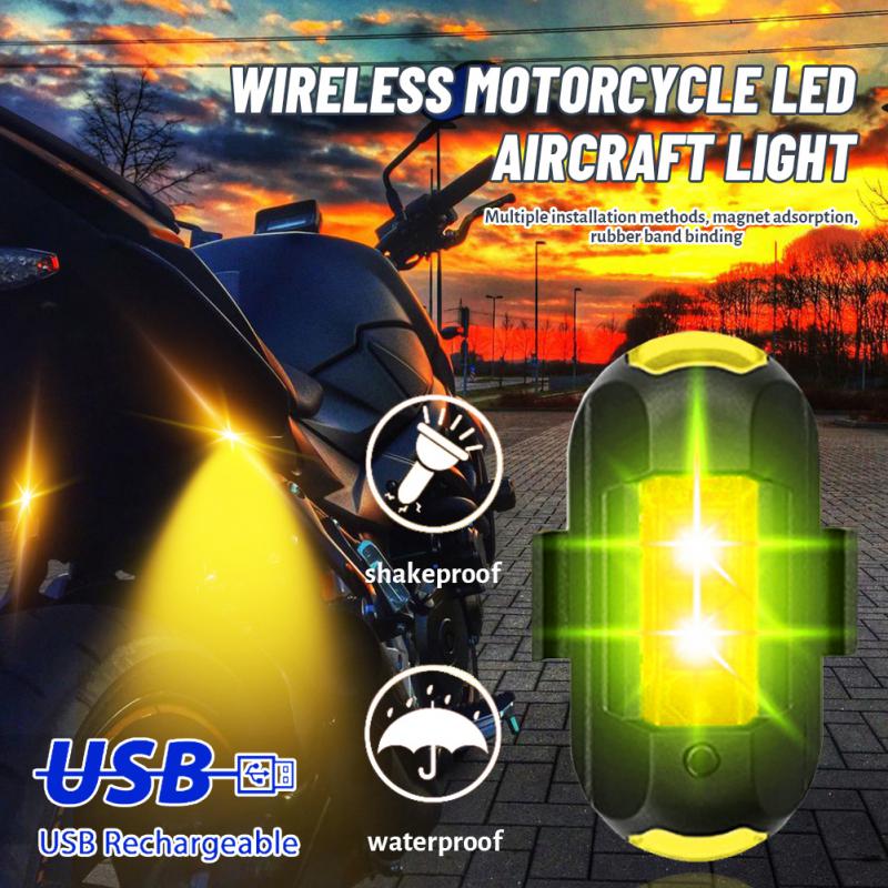Мотоциклетные фары, стробоскоп для дрона, USB светодиодный светильник для предотвращения столкновений, велосипед, самолет, ночной полет, мини-мигающий предупредительный сигнальный свет